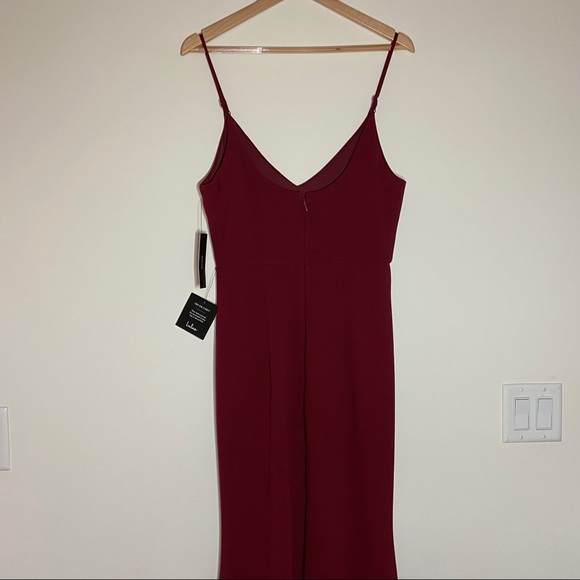NWT Lulu's Infinite Glory Red Wine Maxi Dress - Picture 10 of 15